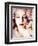 Poetic Montage of a Portrait with Flowers-Alaya Gadeh-Framed Photographic Print