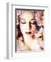 Poetic Montage of a Portrait with Flowers-Alaya Gadeh-Framed Photographic Print