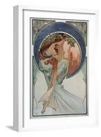 Poetry - by Mucha, 1898.-Alphonse Marie Mucha-Framed Giclee Print