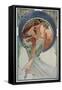 Poetry - by Mucha, 1898.-Alphonse Marie Mucha-Framed Stretched Canvas