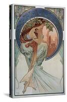 Poetry - by Mucha, 1898.-Alphonse Marie Mucha-Stretched Canvas