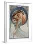 Poetry - by Mucha, 1898.-Alphonse Marie Mucha-Framed Giclee Print