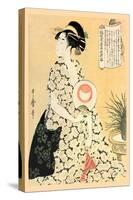 Poetry for a Beautiful Maiden-Kitagawa Utamaro-Stretched Canvas