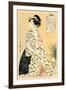 Poetry for a Beautiful Maiden-Kitagawa Utamaro-Framed Art Print