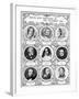 Poets and Novelists of the Victorian Era, Late 19th Century-null-Framed Giclee Print