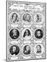 Poets and Novelists of the Victorian Era, Late 19th Century-null-Mounted Giclee Print