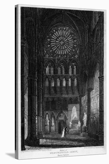 Poets' Corner, Westminster Abbey, London, 1815-Lewis-Stretched Canvas