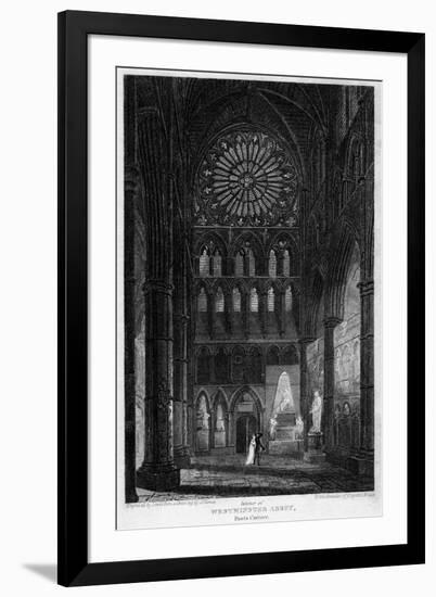 Poets' Corner, Westminster Abbey, London, 1815-Lewis-Framed Giclee Print