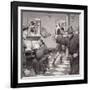 Poggio Bracciolini Throws a Book at a Fellow Scholar, Tortelli-Pat Nicolle-Framed Giclee Print