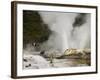 Pohutu Geyser at Te Puia Wakarewarewa Geothermal Village, Rotorua, Taupo Volcanic Zone, New Zealand-Kober Christian-Framed Photographic Print