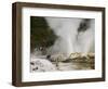 Pohutu Geyser at Te Puia Wakarewarewa Geothermal Village, Rotorua, Taupo Volcanic Zone, New Zealand-Kober Christian-Framed Photographic Print