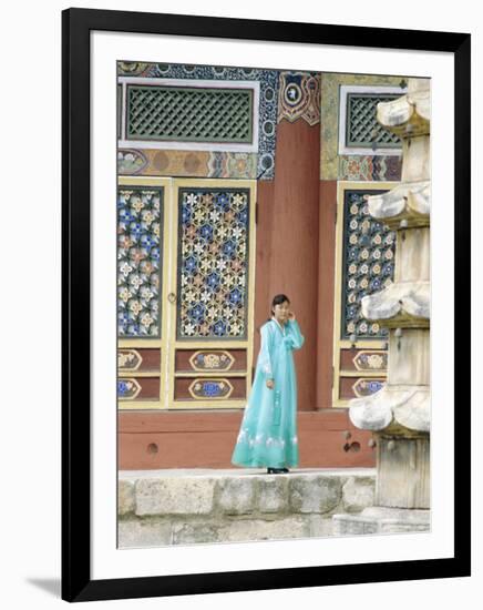 Pohyonsa Buddhist Temple, Myohyangsan, North Korea, Asia-Anthony Waltham-Framed Photographic Print