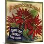 Poinsettia Brand - Fillmore, California - Citrus Crate Label-Lantern Press-Mounted Art Print