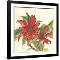 Poinsettia II-Chris Paschke-Framed Art Print