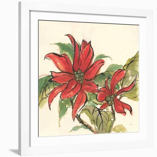 Poinsettia II-Chris Paschke-Framed Art Print