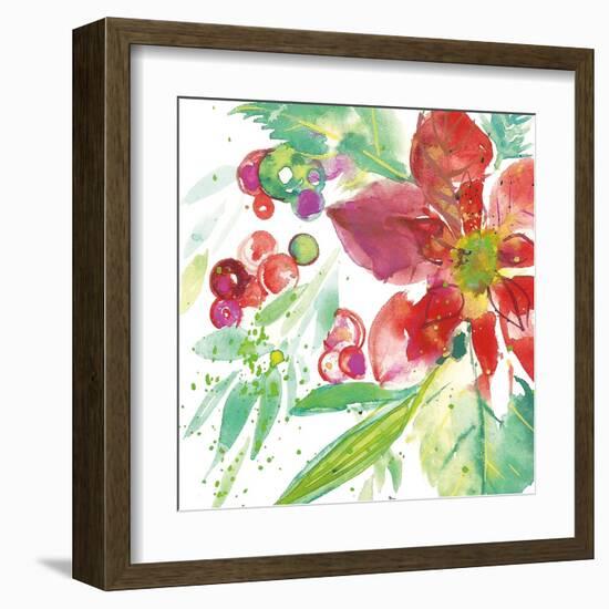 Poinsettia Pretty IV-Kristy Rice-Framed Art Print