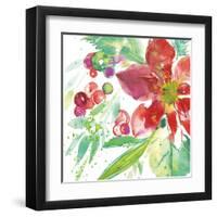 Poinsettia Pretty IV-Kristy Rice-Framed Art Print