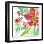 Poinsettia Pretty IV-Kristy Rice-Framed Art Print