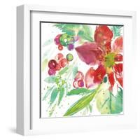 Poinsettia Pretty IV-Kristy Rice-Framed Art Print