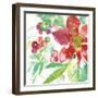 Poinsettia Pretty IV-Kristy Rice-Framed Art Print