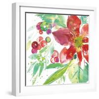 Poinsettia Pretty IV-Kristy Rice-Framed Art Print