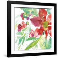 Poinsettia Pretty IV-Kristy Rice-Framed Art Print