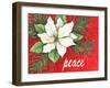 Poinsettia Snow Peace-Melinda Hipsher-Framed Giclee Print
