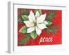 Poinsettia Snow Peace-Melinda Hipsher-Framed Giclee Print
