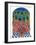 Poinsettias and Palm Trees-Stockbyte-Framed Photographic Print