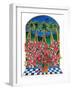 Poinsettias and Palm Trees-Stockbyte-Framed Photographic Print