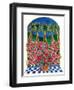 Poinsettias and Palm Trees-Stockbyte-Framed Photographic Print