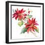 Poinsettias I-Lanie Loreth-Framed Art Print