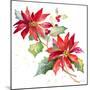 Poinsettias I-Lanie Loreth-Mounted Art Print