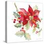 Poinsettias II-Lanie Loreth-Stretched Canvas