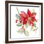 Poinsettias II-Lanie Loreth-Framed Art Print