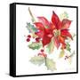 Poinsettias II-Lanie Loreth-Framed Stretched Canvas