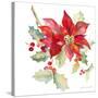 Poinsettias II-Lanie Loreth-Stretched Canvas