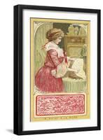 Point a La Rose Lace-null-Framed Giclee Print