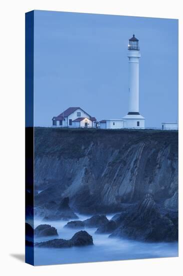 Point Arena Lighthouse and Museum, Arena Rock Marine Natural Preserve, California, Usa-Rainer Mirau-Stretched Canvas