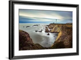 Point Arena Lighthouse In Mendocino County-Joe Azure-Framed Photographic Print