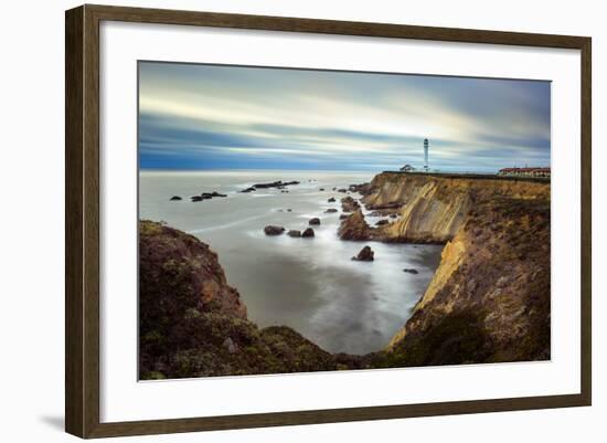 Point Arena Lighthouse In Mendocino County-Joe Azure-Framed Photographic Print