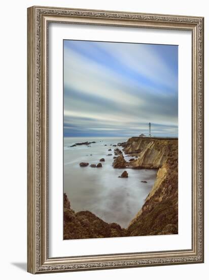 Point Arena Lighthouse In Mendocino County-Joe Azure-Framed Photographic Print