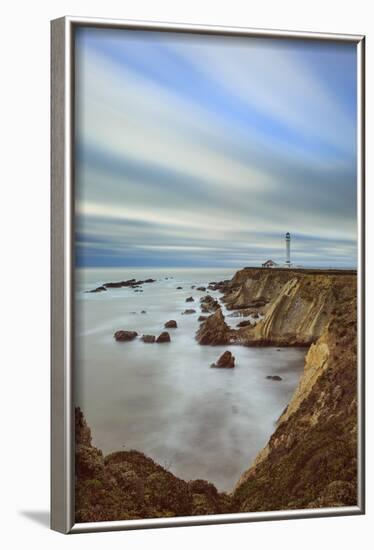 Point Arena Lighthouse In Mendocino County-Joe Azure-Framed Photographic Print