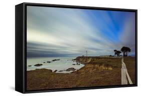 Point Arena Lighthouse In Mendocino County-Joe Azure-Framed Stretched Canvas