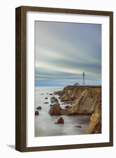 Point Arena Lighthouse In Mendocino County-Joe Azure-Framed Photographic Print