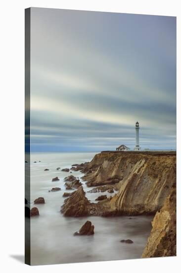 Point Arena Lighthouse In Mendocino County-Joe Azure-Stretched Canvas