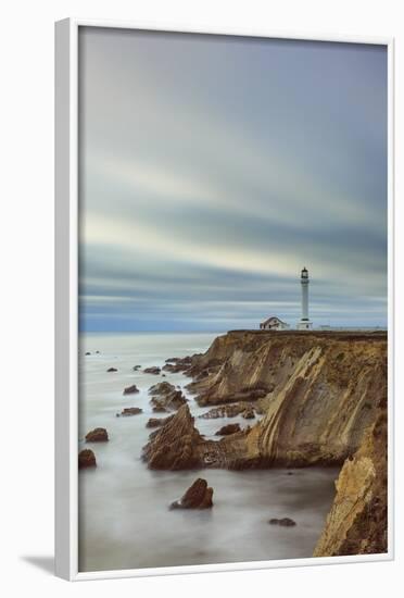 Point Arena Lighthouse In Mendocino County-Joe Azure-Framed Photographic Print