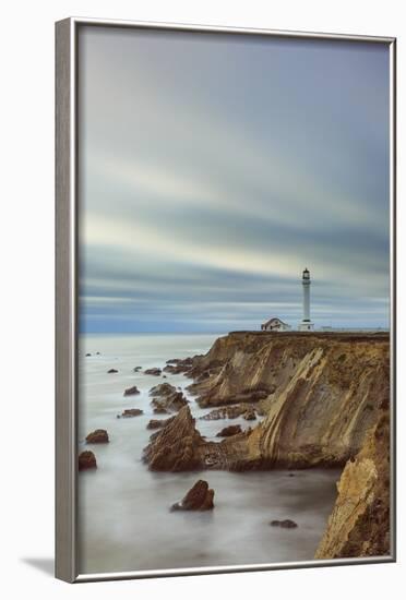 Point Arena Lighthouse In Mendocino County-Joe Azure-Framed Photographic Print