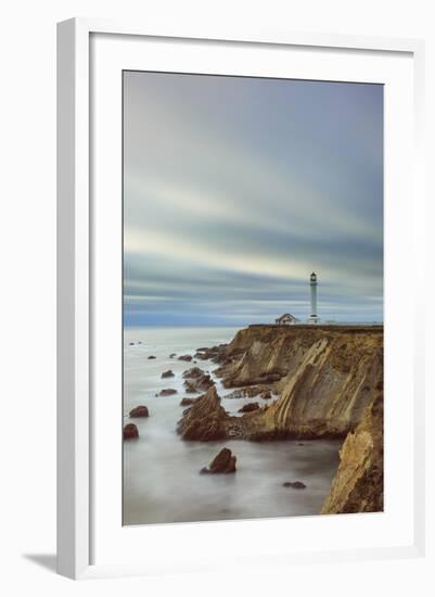 Point Arena Lighthouse In Mendocino County-Joe Azure-Framed Photographic Print