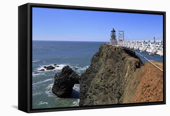 Point Bonita Lighthouse-Richard Cummins-Framed Stretched Canvas